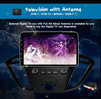 8 core Android 9.0 Bil DVD-CD-Afspiller Til FORD Transit 150/250/350/350HD Tourneo 2013+ stereo GPS-navigation og multimedie CD-Lyd