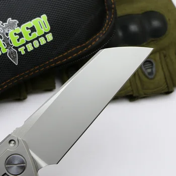 Grøn torn SNECX BUSTER folde kniv M390 blade TC4 titanium håndtag Kobber pakning udendørs camping nytte frugt kniv EDC værktøj