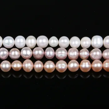 Naturlige Ferskvands Perle-Perler i Høj Kvalitet 38cm Punch Løse Perler til gør det selv-Kvinder Elegant Halskæde Armbånd Smykker at Gøre