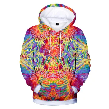 3 Til 14 børn hættetrøjer 3D Tie Dye Flashbacks hoodie sweatshirt drenge piger Farverige Psykedeliske Jakke frakke børn tøj