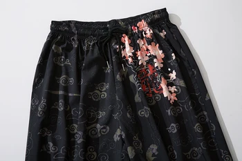 2020 Japansk Stil Harajuku Mænd Bukser Sakura Samurai Kostume Løs Fashion Kvinder Traditionelle Bloom Bukser Lejligheder
