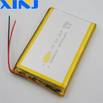 XINJ 3,7 V 6000mAh Li lithium-polymer-batteri lipo celle 906090 For GPS-PSP PS5 GPS, ipod PAD MIDTEN af Bærbare DVD-Power bank Tablet PC