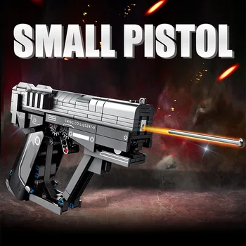 Byen PolicePistol Pistol Model byggesten Militær-Teknisk Pistol Kugle WW2 Våben Tal Mursten Pædagogisk Legetøj