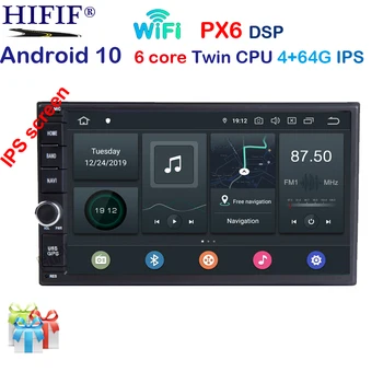 PX6 høj Version RAM 4GB+ ROM 64GB Android 10 7 tommer 2Din Universal Car Radio GPS-Multimedie-Enhed, der Afspiller Til VW og Nissan, Kia