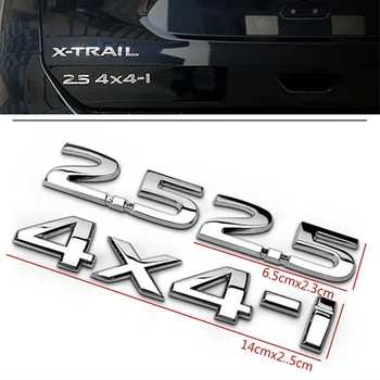 Auto Bag på 2,5 4X4-jeg Decal Til Nissan X-trail Tiida Altima Qashqai Blad Juke Bemærk T32 T31 Murano Forskydning Mærkat Dekoration