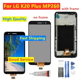 Testet LCD-Skærmen i LG K20 plus MP260 TP260 VS501 LCD-Skærm touch screen Digitizer med ramme udskiftning af Reservedele