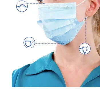 Disponible Medicinske ansigtsmaske Kirurgisk 3Ply ørebøjle Genanvendelige Munden Dække Mode Stof Breathabl Masker ansigt dække mascarilla