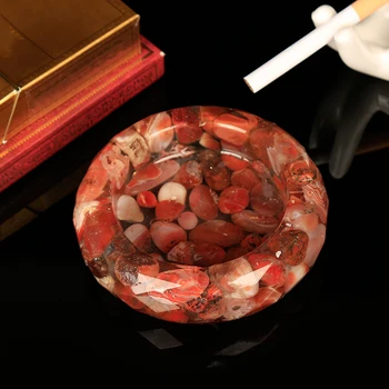 1 STK Gennemsigtig krystal askebæger høj kvalitet hjem mineral nordiske hylde Amethyst crystal agat hjem decoracion moderno DIY gave
