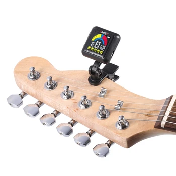 Aroma I-102 Genopladelige Clip-On Guitar Tuner Farve Sn Med Indbygget Batteri Usb-Kabel For Kromatisk Guitar, Bas, Ukulele