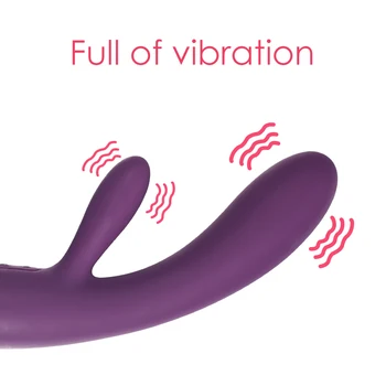 Helt Vandtæt Vibrator Voksen Silikone Dildo AV-Magic Wand-G-punktet, Klitoris Stimulation Kanin Massage Vibratorer til Kvinder Sex