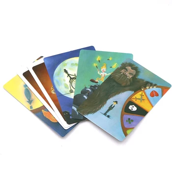 Fortælle historie Card Game dæk 1234 eller dæk 5678 i Alt 336 Spillekort Træ-Bunny legetøj til børn, gaver til familie Fest brætspil