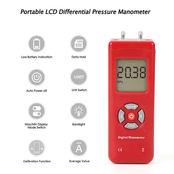 2019 NYE TL-100 Digitale Manometer lufttryk Meter Håndholdte trykmålere Håndholdte U-type differenstryk Meter