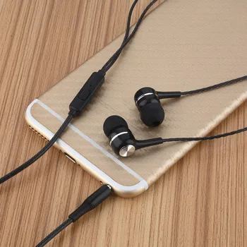 Mini New wired in-ear Øretelefon S12 til musik, gaming, sport bærbare headset super bas, stereo øretelefoner med mikrofon til huawe
