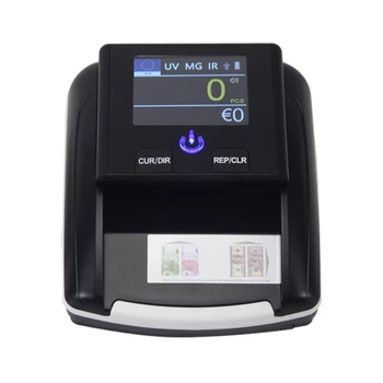 Bærbare penge detektoren Automatisk valuta anerkendelse UV MG IR til USD/EURO pengeseddel Optælling og registrering af Maskine