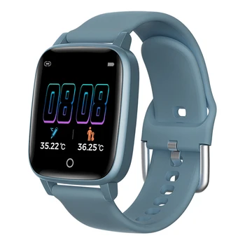 BYKRSEN T1 Smart Ur Med Kroppens Temperatur Måle Mænd Kvinder Smart Armbånd puls, Blodtryk Overvåge Smartwatch