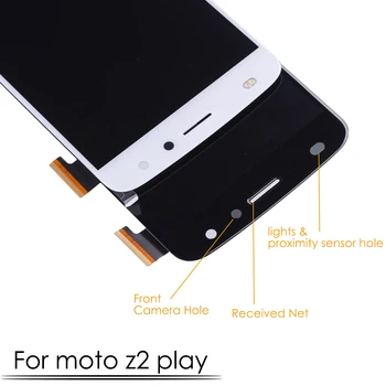 Super AMOLED For Motorola Moto Z2 Spille XT1710 LCD-Skærm Touch screen Digitizer Til Moto Z2 Spille LCD-Skærmen XT1710-02 XT1710-07