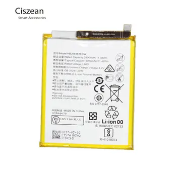 Ciszean 1x 3000 mAh Batteri HB366481ECW For Huawei P9 Lite G9 Ære 8 5C VNS-DL00 VNS-L23 Batterieij Batterier