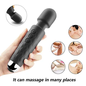 2020 Kraftig AV Vibrator Magic Skeden Wand-Klitoris Stimulator Vibratorer Sex Legetøj til Kvinder G Spot for Masturbator USB-Dildo