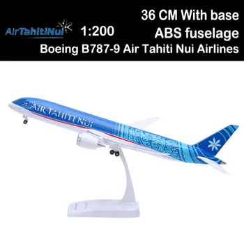 1/200 36CM Boeing B787-9 Air Tahiti Nui Airlines Airways Fly aviation Legetøj fly gave samling med base undervogn
