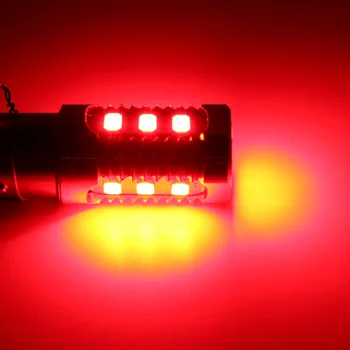 2STK 1157 Blinkende LED Strobe Lys Pære Rød Bagside Alert Sikkerhed Bremse Hale Stop Lys Pære