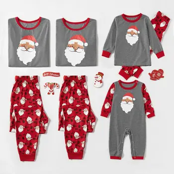 2020 Xmas Familie Jul Matchende Pyjamas Sæt Voksen Børn Pyjamas Nattøj Baby Sparkedragt Santa Pijamas Familie Matchende Udstyr