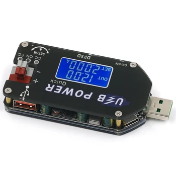 Digital USB-Justerbar strømforsyningsmodul Konstant Spænding Konstant Strøm QC2.0 3.0 Trin Op Boost Modul Fan Guvernør 2A 15W