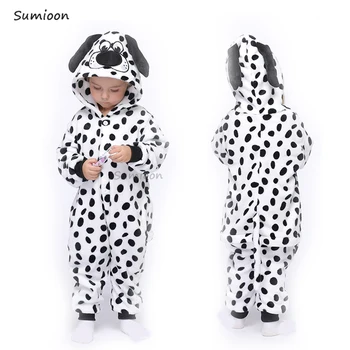 Flannel Kigurumi Onesies for Børn Pyjamas 2020 Vinteren Dyr Kat Unicorn Pyjamas Børn Onesie Baby Cosplay Panda Nattøj