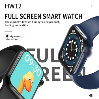 Smartwatch HW12 40mm Smart Ur Serie 6 Fuld Skærm Bluetooth Opkald, Musik, Spiller Smart Armbånd Til Android Apple Smart Phone