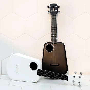 Populele 2 LED Bluetooth-23 tommer USB Smart Ukulele APP Control Bluetooth-Koncert Sopran Ukulele, Guitar musikinstrumenter