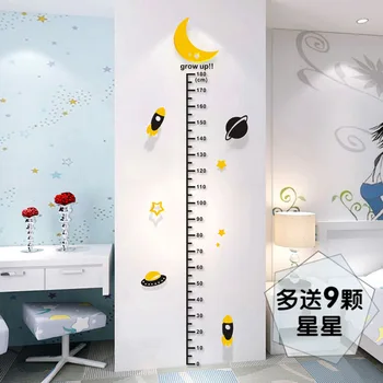 Højde Måling Wall Stickers til Børn dreng pige dekoration 3D-stue, veranda baby soveværelse børnehave baggrund