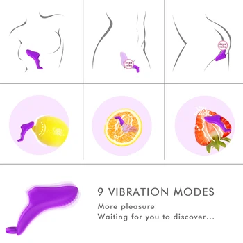 G-Spot Finger Klitoris Vibrator Kvindelige Klitoris Stimulator Erotisk produkt Varer For Voksne Fjernbetjening Sex Legetøj Til Kvinder, Par