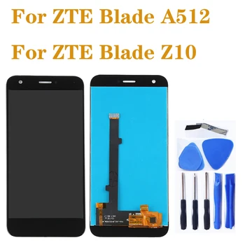 Høj kvalitet LCD-For ZTE Blade A512 LCD - + touch screen digitizer assembly for ZTE Z10 skærm Reparation dele
