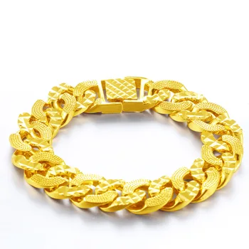 For evigt, der Ikke Falmer, 24K Guld Fyldt Smykker Armbånd til Mænd, Kvinder Pulseira Feminina Bizuteria Joyas Bryllup Fint Guld Armbånd