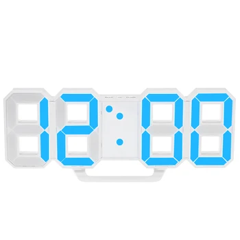 LED Digital Wall Clock 12H/24H Time med Alarm og Snooze Funktion Justerbar Lysstyrke Night Light bordlampe Led Bord Ur