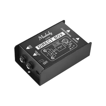 Muslady Enkelt Kanal Passiv DI-Boks Direkte Indsprøjtning Audio Max Afbalanceret & Ubalance Signal Converter med XLR-XLR-Grænseflader