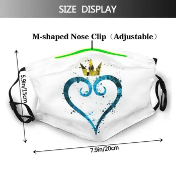 Kingdom Hearts Munden ansigtsmaske Kingdom Hearts Splatter Facial Maske til Voksne Polyester Cool Maske