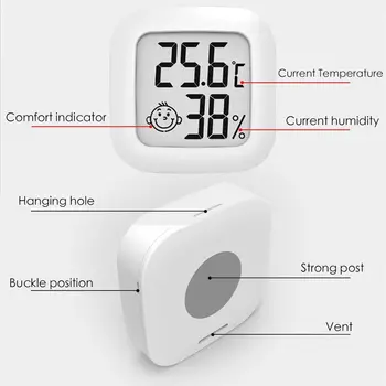 Bluetooth Digital Termometer, 2 Lcd-Tv Med Digital Hydrometer Trådløse Smart Temperatur Luftfugtighed Sensor Batteri