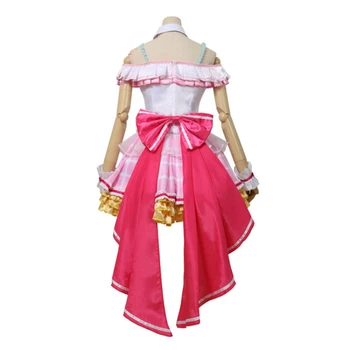 Maruyama Aya Animationsfilm Bang Drøm! Cosplay Kostume Maruyama Aya Cosplay Kostumer, Halloween Tøj Til Kvinder Pink Kjoler+Pannier