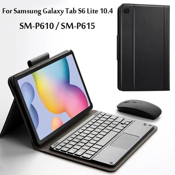 Trådløst Bluetooth Tastatur taske Til Samsung Galaxy Tab S6 Lite 10.4 SM-P610 P615 2020 Tablet Stå Dække Funda