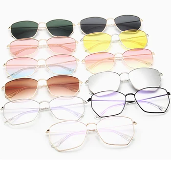 LeonLion Mode Nye 2021 Store Ramme Solbriller Kvinder Vintage Metal Luksus Cateye Briller Retro Oculos De Sol Feminino UV400