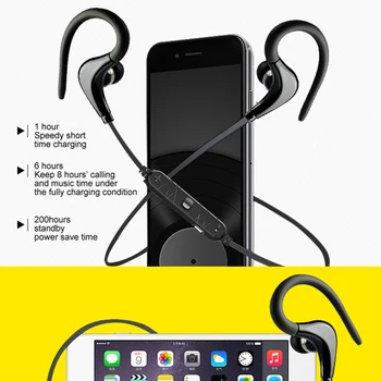 AWEI A890BL Sport Trådløse Hovedtelefoner til en Bluetooth-Hovedsæt Med Mikrofon Stereo Musik Trådløst Headset Bass høretelefoner til telefonen