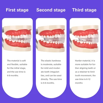 AZDENT Bløde og Hårde Tand Ortodontisk Apparatur Aligners Skuffer Tænder Fladjern High-tech Dental Gennemsigtig Tænder Holderen