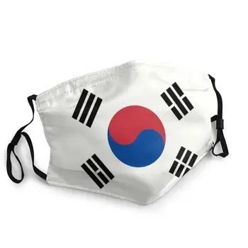 Sydkorea Flag Face Mask Voksne Mænd, Anti Støv Maske Beskyttelse Cover Respirator Genanvendelige Munden Dæmpe