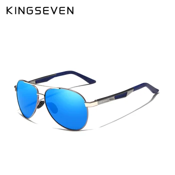 KINGSEVEN Mærke Mænds Vintage Square Solbriller, Polariserede UV400 Linse Briller Tilbehør Mandlige Sol Briller Til Mænd Zonnebril 7720