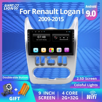 2DIN Android 9.0 Bil Radio For 2009-Renault Logan jeg Sandero Lada Lergus Dacia Bil Mms Video-Afspiller, GPS-Navigation