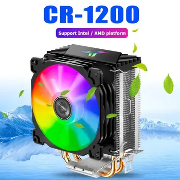 Jonsbo CR-1200 CPU Køler 2 Heat-pipes Tower 92 mm RGB 3Pin CPU Blæseren Heatsink For Intel LGA 775 1150 1155 AMD AM2 AM3 AM4