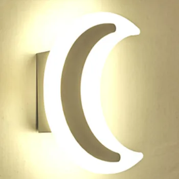 Moderne Minimalistisk LED Månen væglamper Stue Balkon Trappe Korridor Midtergangen Soveværelse Akryl lampe WF102308