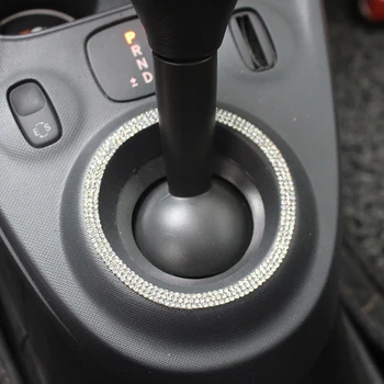 Bil ændring tilbehør Gear dekoration Til Mercedes Nye Smart fortwo forfour 453 gearstangen ring bil styling mærkat