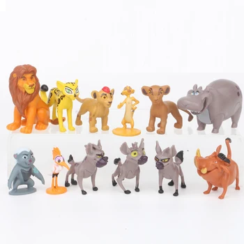 Disney Legetøj 12pcs/Set, 4-6cm The Lion King Simba Nala Timon Model Figur Pvc-Action Figurer, Klassisk Legetøj Til Børn Gaver
