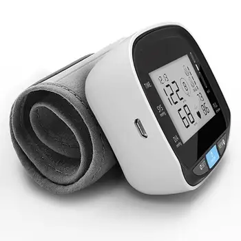 VKTECH LCD-Digital Voice Cuff Håndled Blodtryksmaaler Automatisk Husstand Blodtryk Meter puls Puls Overvåge, Måle BP